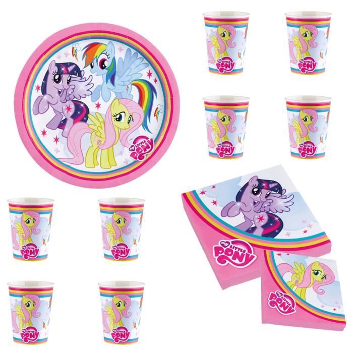 My Little Pony Kit Vaisselle Jetable Anniversaire Et Fete Pour 8 Enfants Achat Vente Set Vaisselle Jetable Soldes Sur Cdiscount Des Le Janvier Cdiscount