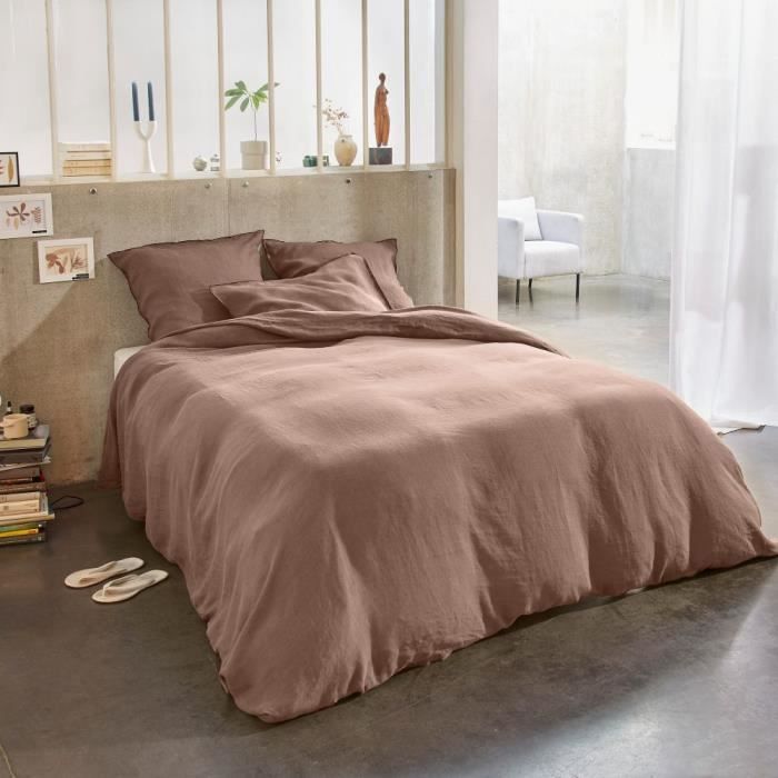Autrefois enchy Lin 230x250 cm avec 2 Taies d'oreiller | FindTheDeal