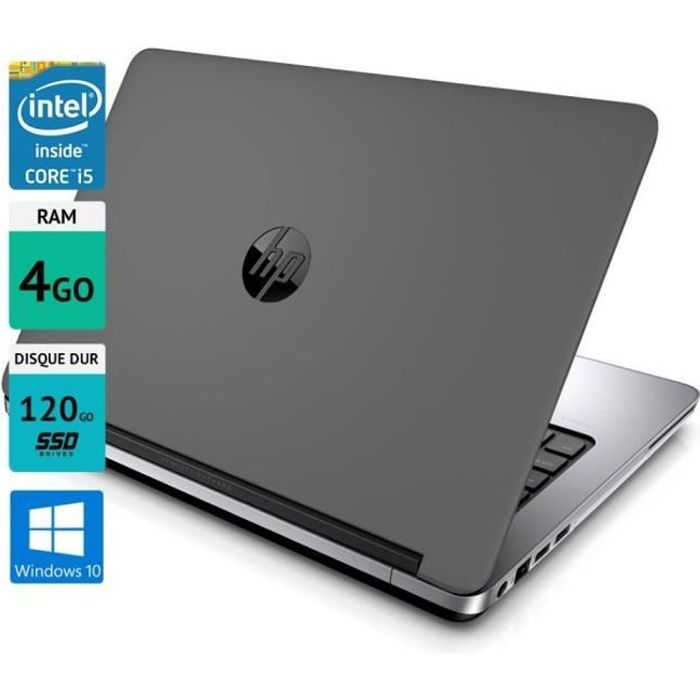 Pc portable HP Probook 640 G1 14 4GO SSD 120GO Windows 10 gris - Hewlett packard