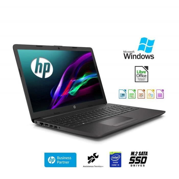 Top achat PC Portable Ordinateur Portable HP 250 G7 156" Intel Core i5 8265U 8 Go de RAM SSD M.2 240 pas cher