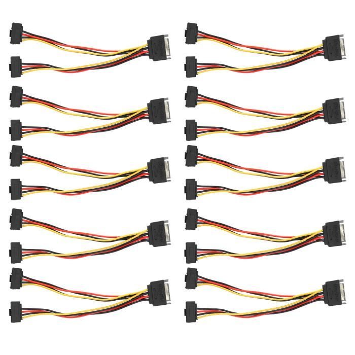 Câble SATA III UGREEN 90 degrés SATA 3.0 6Gbps droit vers câble de