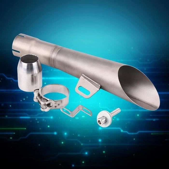 VGEBY Embout D'échappement Embout De Tuyau D'échappement De Moto En Acier Inoxydable En Fibre De