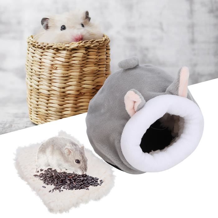 Nid de hamster Mini mignon coton chaud animal de compagnie hamster sommeil  nid petit animal écureuil maison cage jouet YN013