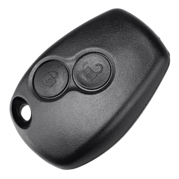 Coque Clé Télécommande 2 boutons Compatible avec Renault Clio 3, Kangoo, Master, Modus, Twingo,Trafic, Wind [LAKAMODO®]