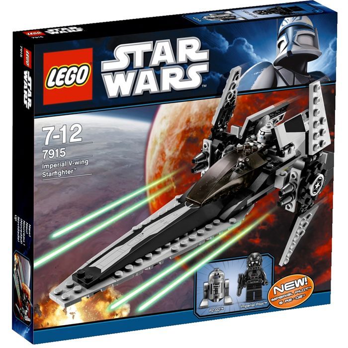 Lego Star Wars - Imperial V-Wing Starfighter - Avec cockpit ouvrant et ailes rotatives - 139 pièces