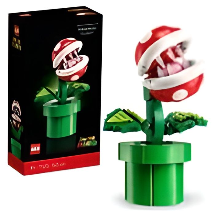 LEGO Super Mario 71426 Plante Piranha Figurine Articulée avec Tube et 2 Pièces Maquette pour Adultes Idée Cadeau