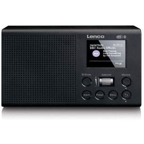 Muse M-187 CDB DAB en FM wekker klokradio met groot LCD display (AAA batterijen: Geen