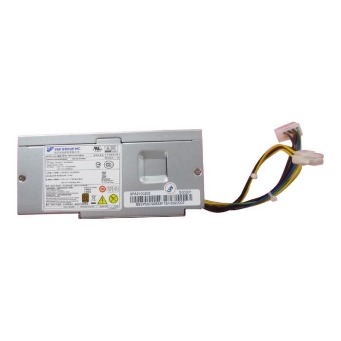 Lenovo Alimentation interne 80 PLUS CA 100 240 V 210 Watt FRU pour ThinkCentre M700 M800 M900 ThinkStation P310