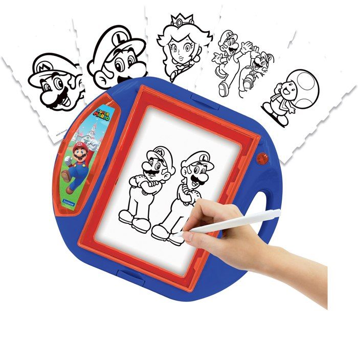 Projecteur à dessin Super Mario - LEXIBOOK - Rouge - Enfant - 10 modèles -  4 tampons - Écran rétroéclairé - Cdiscount Jeux - Jouets