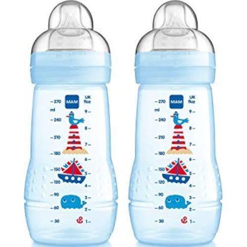 MAM Lot de 3 bouteilles pour b/éb/é Easy Active Baby Bottle 270 ml