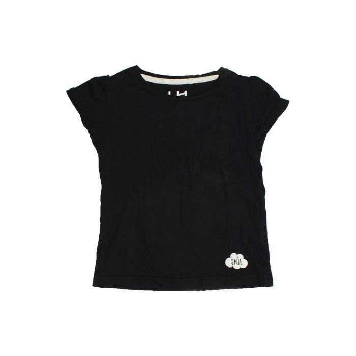T Shirt Manches Courtes Enfant Fille Lh By La Halle 3 Ans Noir Ete Vetement Bebe Noir Cdiscount Pret A Porter