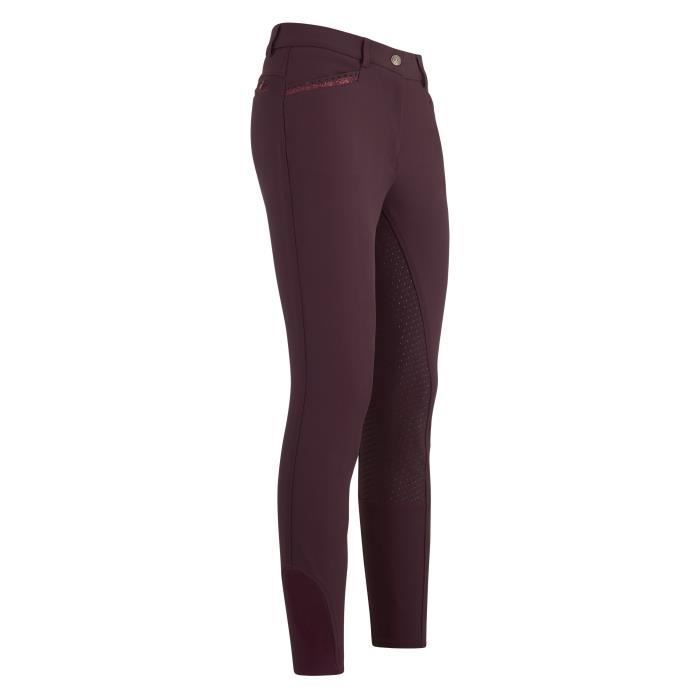 Pantalon équitation full grip femme Imperial Riding El Capone - bordeaux - 40