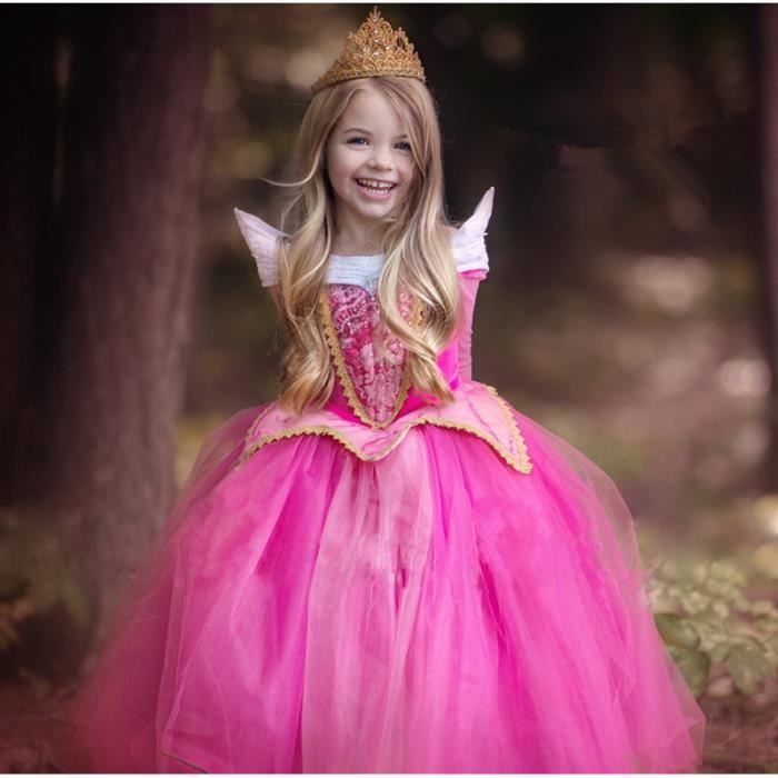 Deguisement Robe Princesse pour Aurora Robes Cosplay Costume en