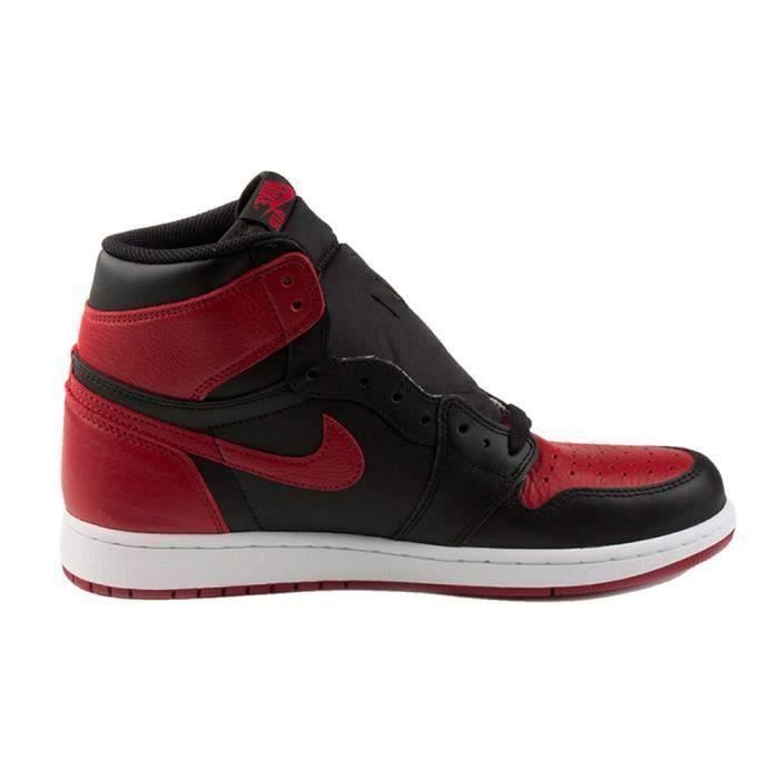 Basket Nike Air Jordan 1 Retro Bred 2016 Banned Chaussure pour Femme Rouge  - Cdiscount Chaussures