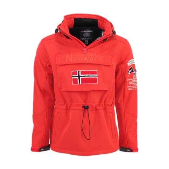 Softshell Homme Geographical Norway Target Rouge