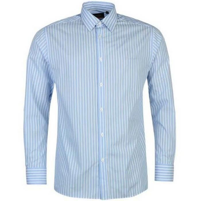 Chemise Homme Pierre Cardin Rayée Bleu et Blanche