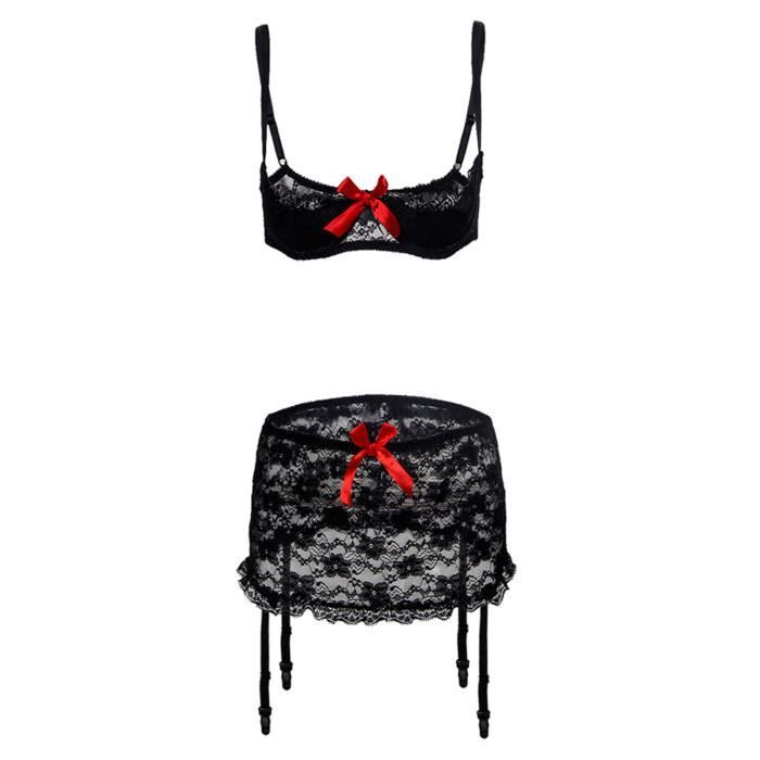 Corset Bustier Femme Grande Taille – Dentelle, Mesh, Style Bandage | Lingerie Sexy, Sous-vêtement Mode, Pour Tenue Soirée - 6