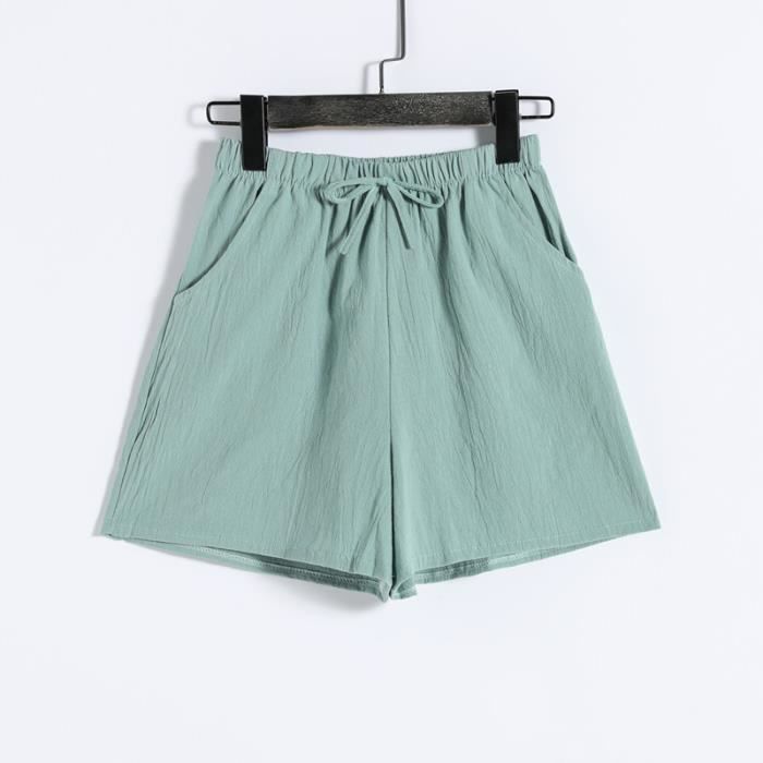 Short Cargo Homme Décontracté - Taille élastique, Coupe Loose - Coton Léger, Poches Pratiques - Idéal été, Sport - 5