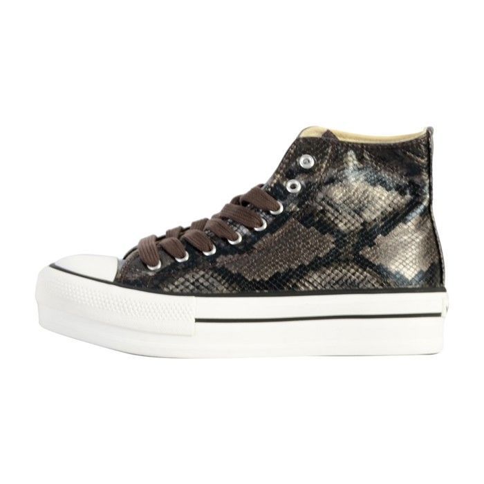 Victoria Chaussures de lifestyle femme - VICTORIA - Doble botín - Marron - Lacets plats - Synthétique