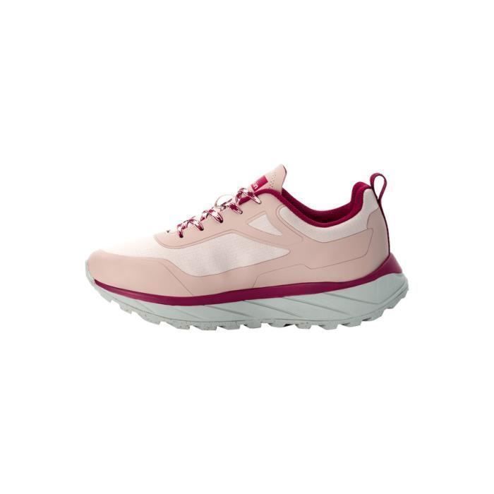 chaussures de marche de randonnée femme jack wolfskin terrashelter low - rose smoke - 39