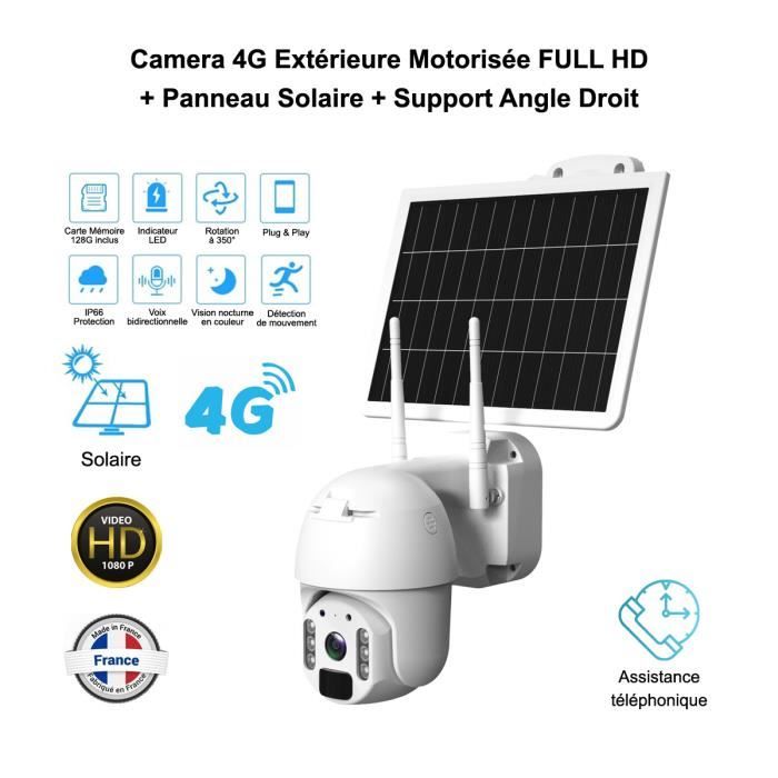 Caméra 4G extérieure motorisée OPTEX - FULL HD - Solaire - Vision 92° IR - Contrôlable à distance
