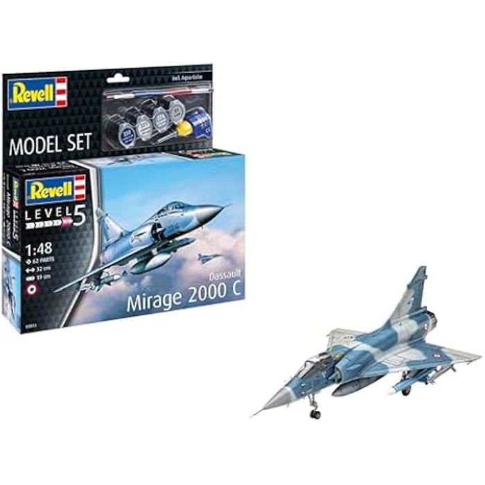 Maquette - REVELL - Dassault Mirage 2000C - Plastique - Multicolore - 14 ans+