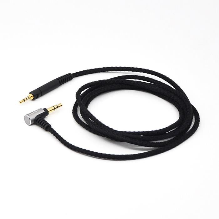 Sennheiser Hd 599 Câble Audio Remplacement Pour Casque Sennheiser - Modèles HD560S, HD598, HD599, Etc. - Longueur 6.5 Pieds Câble Nylon Noir HD560S HD558