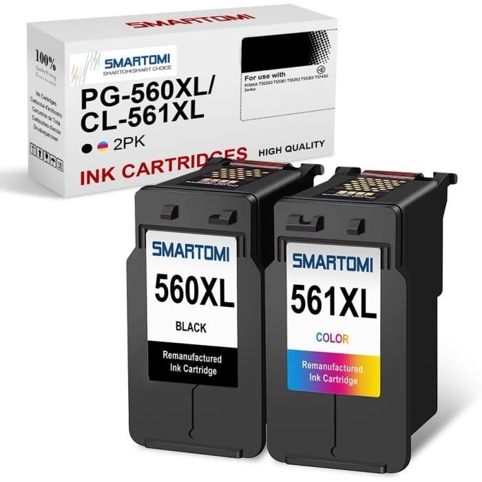 Cartucce Heroil PG-560XL E CL-561XL – Multipack Nero E Colore Per Canon Pixma TS5350, TS7450 E Modelli Compatibili