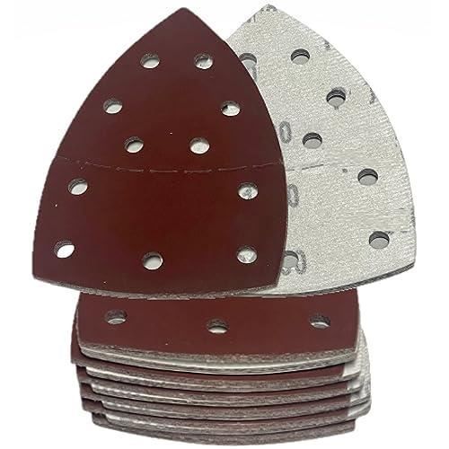 10 Feuilles De Papier Abrasif (93 X 230 Mm, Perforé Type B, Grain 240, Pour Bois, Métal