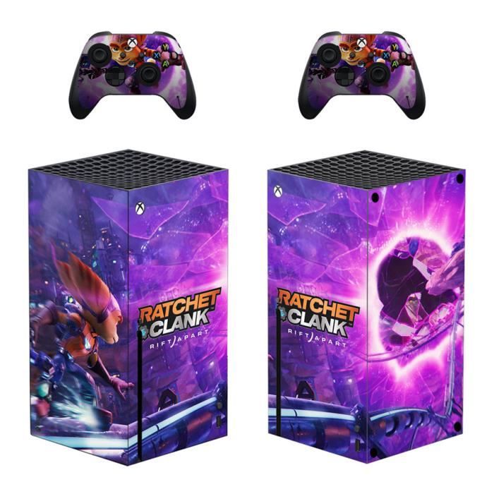 Kit Autocollants pour Xbox Series X, Ratchet Clank Sticker Skin pour