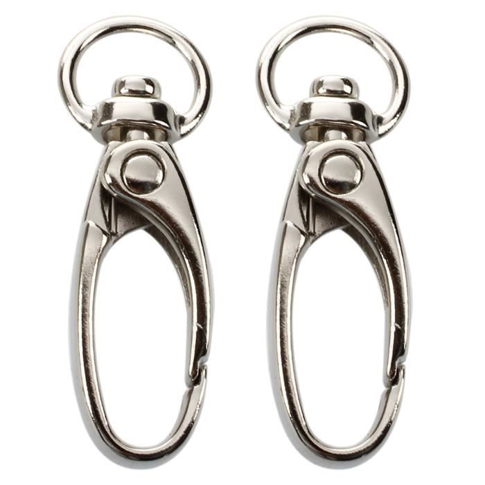 Fermoirs Pivotants Type Homard - Argent, Or, Bronze, Gunmetal - Tailles 25/32/38mm - Pour Porte-clés, Sacs