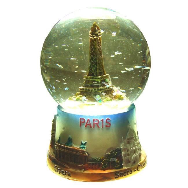 Boule à Neige Tour Eiffel Verre Et Résine Achat Vente