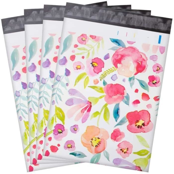 100 Sacs D'expédition En Plastique Rose - Taille 12 X 15,5 Pouces (30x40 Cm) | Pour Envois Postaux
