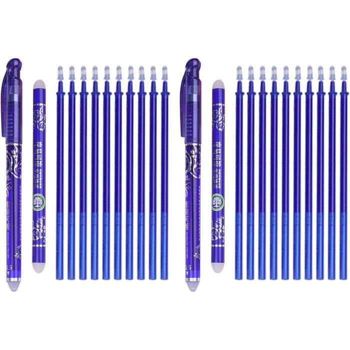 Recharges Effaçables Legami - Lot De 12 Mines 0.7mm (noir, Bleu, Vert, Rouge) - Encre Thermosensible, Pour Notes Et Créa