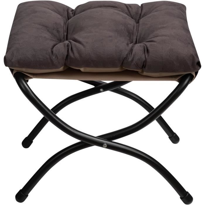 BAMBOOHOMIE Repose-pieds Pliable Moderne Avec Pieds En Bambou