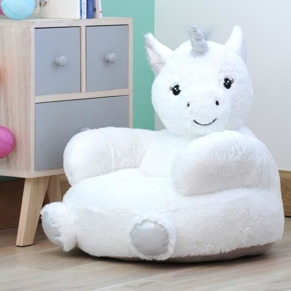 Pouf Pour Enfant Lisette Licorne Blanc Argent 45x45cm Toucher Tout Doux Cdiscount Puericulture Eveil Bebe