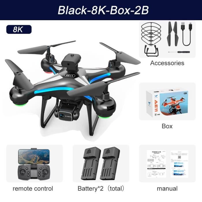 Drone GPS RG108 8K avec Caméra pour Touriste, Haute Définition