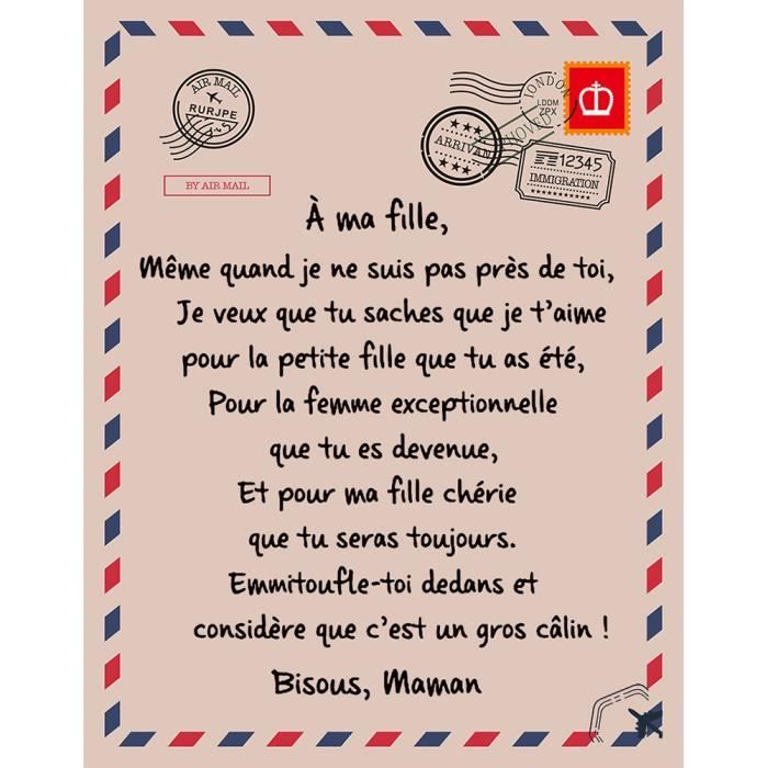 surenhap couverture de lettres francaises a mon fils et ma fille couverture de courrier chaud d hiver 150 200 cm rithok af5 cdiscount maison