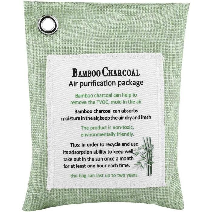 Lot De 15 Sacs Absorbeurs D'odeurs Au Charbon De Bambou - Naturel Et Réutilisable - Pour Maison, Voiture, Placard, Chaussures - Élimine Humidité Et Mauvaises Odeurs