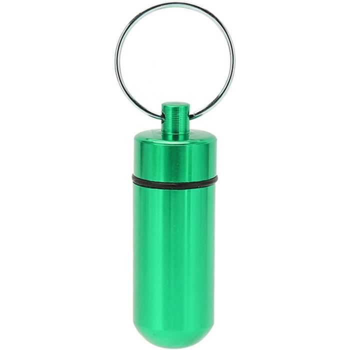 Pilulier Porte-clés Métallique Compact - Idéal Pour Vos Médicaments Ou Compléments En Déplacement