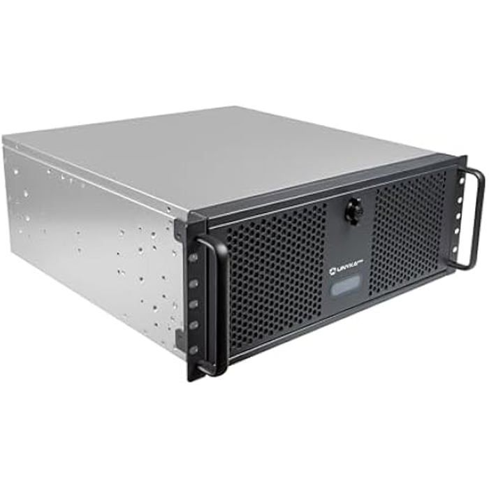 Unykach Boîtier Rack 19 - UK4339 - 4U - Compatible réfrigération liquide 360 mm - Sécurité verrouillée