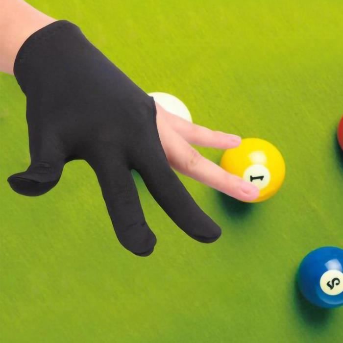 Accessoires de billard GENERIQUE PATIKIL- 3 Doigts Billard Gants, Gauche & Droite Main Montrer