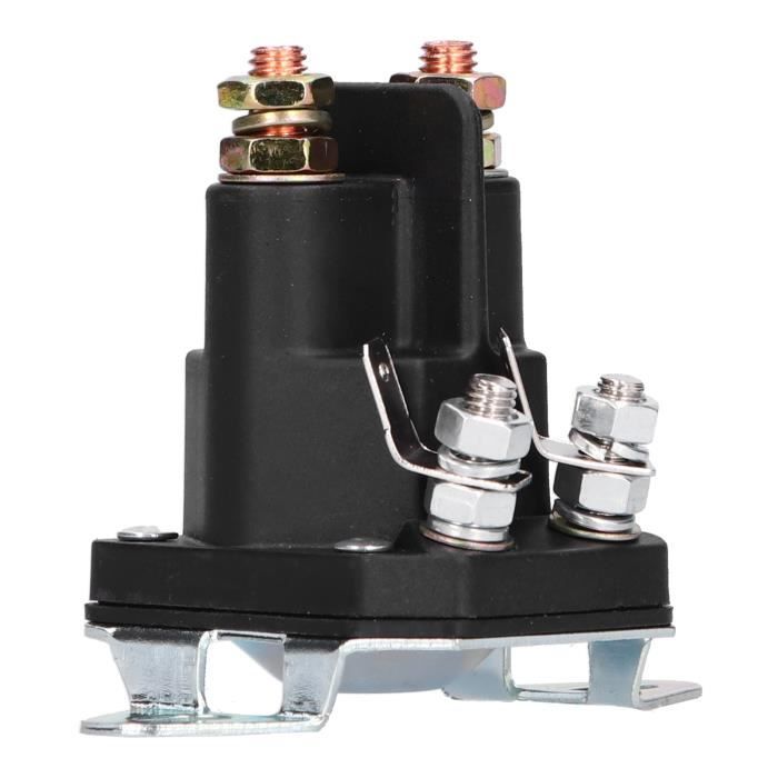 Solenoïde De Démarreur Universel 12V 3 Pôles - Compatible 109946 146154 1753539 138497, Pour Remplacement Facile, Noir - 6