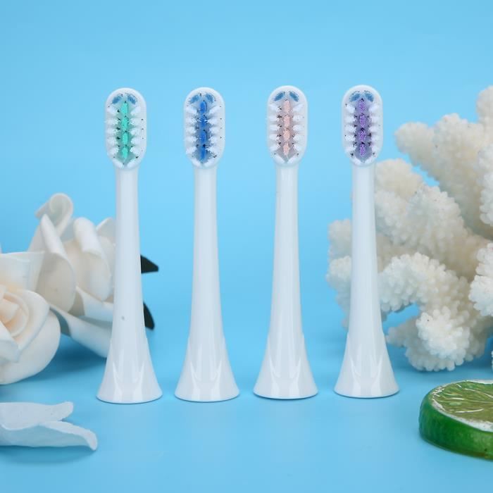 Support Tête Brosse à Dents Électrique 5 Têtes - Acrylique Blanc Robuste - Diamètre Trou 12mm