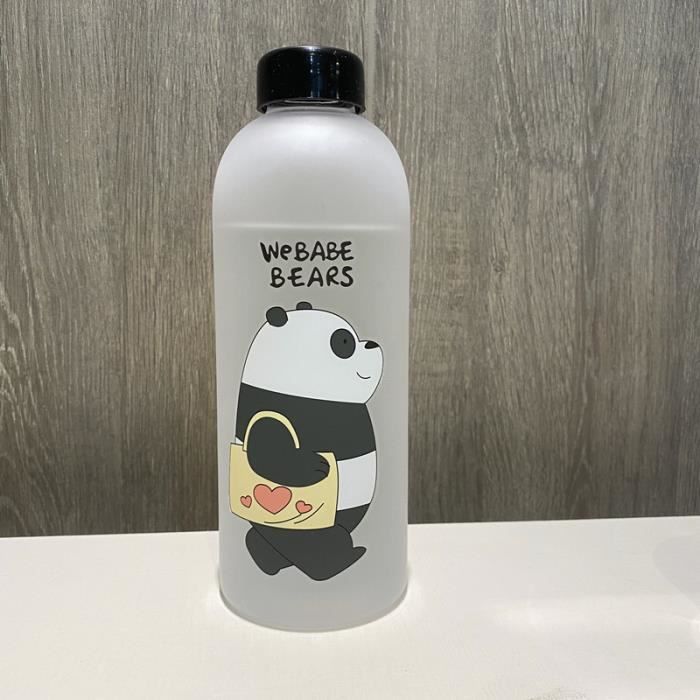 GOURDE,Frosted 4--Bouteilles D'eau Transparentes En Forme D'ours Panda Avec  Paille, 1l, Pour Boissons, Verres Givrés, Kawaii - AliEx - Cdiscount Sport