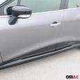 Baguette protection latérale de porte Renault Clio IV 2012-19 inox chromé foncé-1
