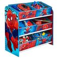 Meuble de rangement enfant, 6 bacs  Spiderman - Dim : H60 x L63,5 x P30 cm-1