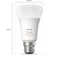 PHILIPS Hue White & Color Ambiance - Ampoule LED connectée 10W - B22 - Compatible Bluetooth - Pack de 2-1