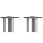 Norstone Stylum Max – Pieds D’enceintes 60cm, Plateau 25x23cm, Charge Max 70kg, Gris Satiné (paire)