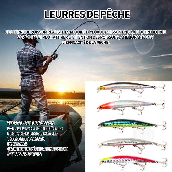 ST5670 Kit d'appts pour leurres lumineux Leurres de pêche lumineux Kit D'appts Leurres Lumineux
